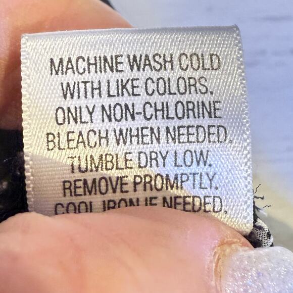 VTG Candie's Y2k xs women black sheer butterfly blouse whimsygoth fairy grunge - Picture 8 of 8